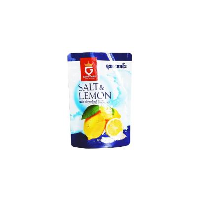 China Shock Resistance Custom Printed Bag Food Packaging Pouches Stand Up Pouch For Lemon Candy for sale