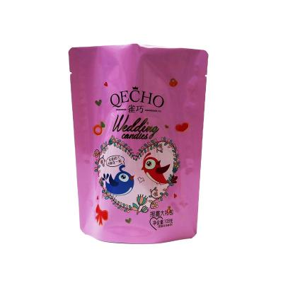 China Moisture Proof Custom Aluminum Foil Bags food packaging stand up pouch for Wedding Candies for sale