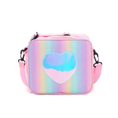 China Reusable school childreen cooler bag kids lunch box insulated rainbow lunch bag for girls for sale