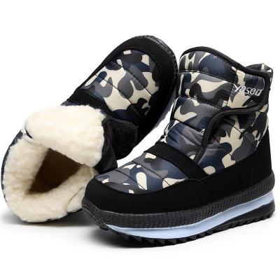 China Best Selling Thermal Non-slip Winter Flat Heel Women Snow Outdoor Boots Fluffy Wool Boots for sale