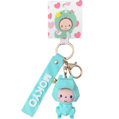 China Cute Cartoon Gift Fashion Keychain Creative Cute Cartoon Crown Monkey Keychain for sale