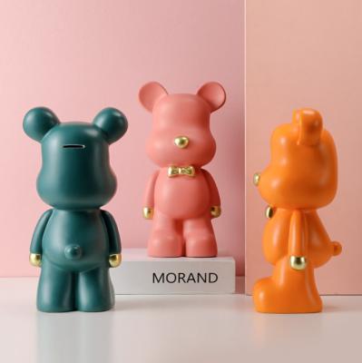 China Other Violent bear creative practical modern simple handicraft ornaments resin piggy box housewarming decoration gifts for sale