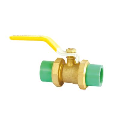 China MOP5 Full Port Lp Gas Ball Valve Yellow Handle Gas Valve rustproof for sale