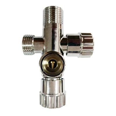 China Hot selling bathroom Fittings Cold Water 1/2inch Brass Angle Valve Chrome Plated for sale