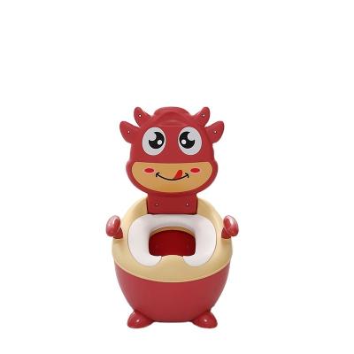 China New Cow Plastic Cute Popular Product Style Hard Seat Children'S Toilet Is Convenient And Multicolor Baby Potty for sale