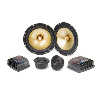 China Iron gold car speaker OY-CM26519 6.5 inch two way car speaker set door audio component speaker for sale