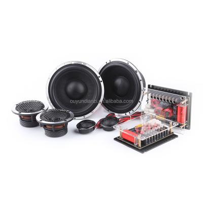 China OY-CM3651 Aluminum 6.5 Inch Audio Speaker 3 Way Car Component Speaker Set for sale