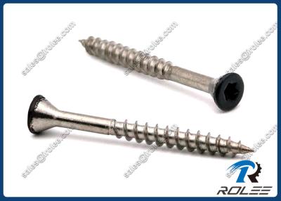 China Tornillo Torx principal avellanado pintado negro de la cubierta del acero inoxidable, SUS304/316/18-8 en venta