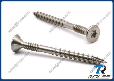 China Tornillos dobles Torx del Decking del hilo de Counstersunk del acero inoxidable con el tipo 17 de 4 semillas en venta