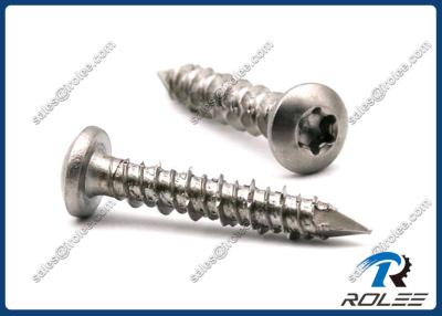 China 410 Stainless Steel Concrete Screws, Torx Pan Head, Passivated for sale