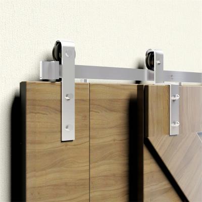 China China Wholesale Modern Wall Sliding Double Track Sliding Doo Hardware Rail Kit Barn Single Rail Barn Door Track for sale