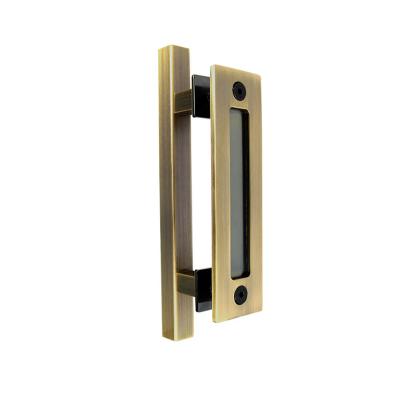 China Modern Barn Door Handle Contemporary Style Economical Modern Carbon Steel Door Pull Handles Unique Luxury Barn Door Hardware Kit for sale