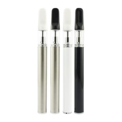 China 2021 Ceramic Coil Refillable 0.5ml Thick Cbd Oil Disposable Vape Pen With Glass Tank for sale