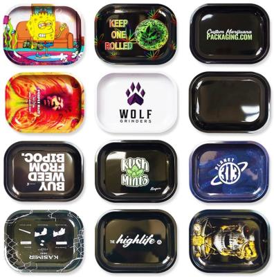 China New Style JL-003z Cheap Custom Smoking Tobacco Rolling Metal Tray for sale