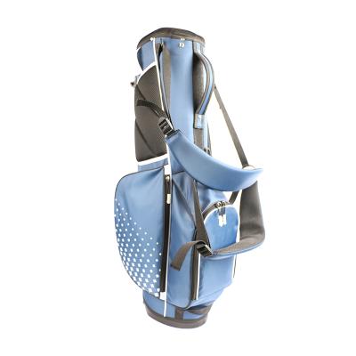 China Hot Sale Nylon Golf Bag Blue Nylon Golf Cart Rack Bag For Outdoor Golf Use for sale