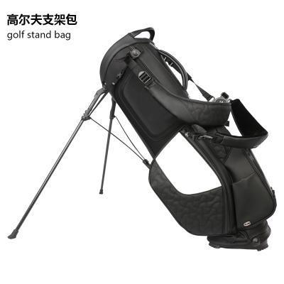 China Outdoor Golf Bag Custom High End Quality PU Logos Activity Golf PU Stand Leather Golf Bag for sale