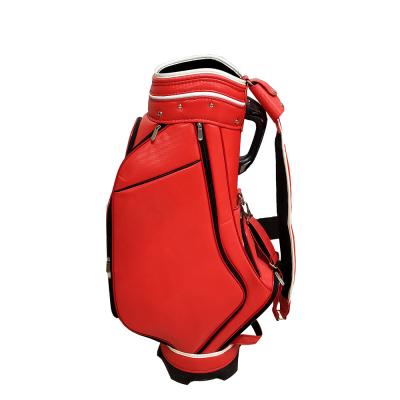 China Red PU Fashion Golf Bag PU Golf Cart Bag for sale