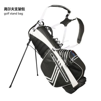 China Golf Fashion Black And White Colors Golf Waterproof Golf Rack Bags for sale