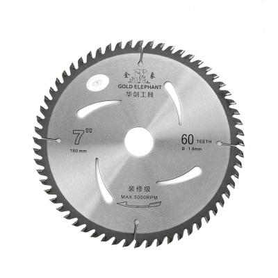 China 180mm Long Carbide Tipped Working Hi-Density 60T Wood Saw Circular Blade Wood Cutting Blade for sale