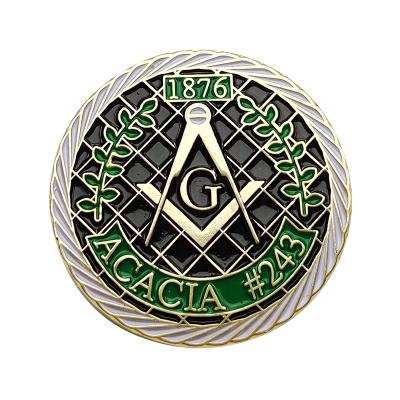 China Custom Hard Soft Shirt/Fashion/Personality Metal Enamel Pins Custom Masonic Cute Cartoon Transparent Pin Badge Acrylic Badge for sale