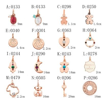 China Fine Polishing 2021 New 100%925 Sterling Silver Plated High Quality Rose Gold Bear Ladies Elegant Fashion Jewelry Pendant for sale