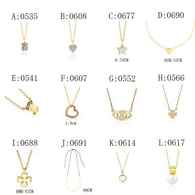 China Fine Polish New Original Silver Plated 18K Gold Fashion Bear Ladies Necklace 925 Classic Bear Pendant Necklace Logo Clavicle Chain for sale