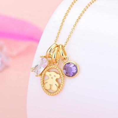 China Fine Polishing 925 Sterling Silver Cute Toys Back Fashion Jewelry Chain Women's Gift Necklace Party Jewelry Wholesale for sale