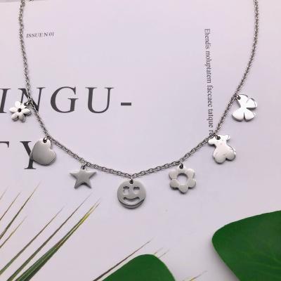 China Good joyeria fina de acero de china stainless polishing 1:1 exquisite bear necklace pendant spanish bear necklace jewelry wholesale for sale