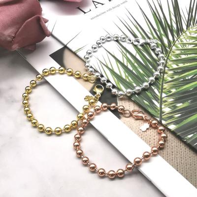 China Fashion Silver Spanish Trend Small Bear Jewelry S925 Beads Bracelet High Quality Fast Delivery Bracelet Jewelry for sale