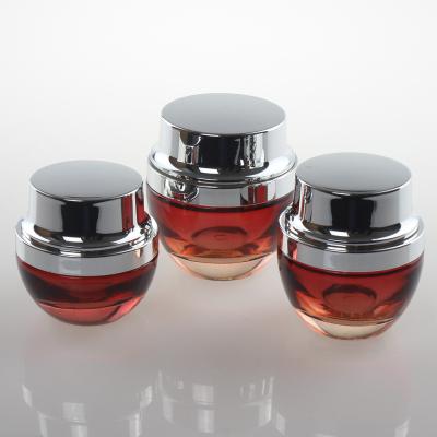 China Personal Care Glass 1ounce Bottle Wholesale Packaging For Facial Cream, 30ml Empty Red Coated Mason Jar Wholesale Suppliers for sale