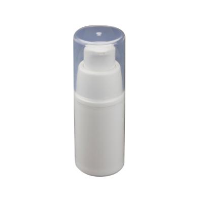 China Wholesale 0.5oz White Plastic Airless Dispenser Bottle Airless Bottle, 15ml Airless Pump Bottle, Plastic Eye Cream Bottle With Pump Dispenser for sale