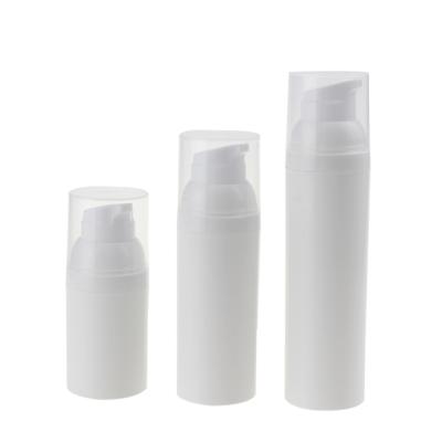 China PERSONAL CARE 15ml 30ml 50ml White Plastic Airless Bottle Vacuum Pump For Serum Base Lotion, Empty Emulsion Bottles Wholesale for sale