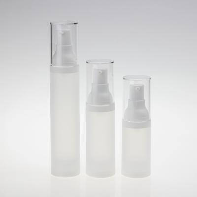 China Wholesale Plastic Bottle 20ml 30ml 50ml Frosted Plastic Airless Lotion Pump Bottle Packaging For Cream Or Skin Care Goods for sale