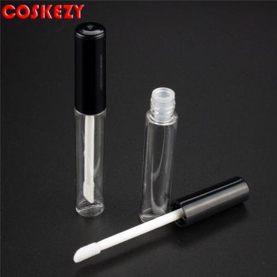 China Clear Plastic Mascara Tubes Empty Lip Gloss Custom Plastic Tubes Cosmetic Packaging, 3.5ml Clear Lip Gloss Blam Container for sale