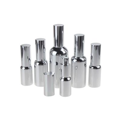 China Personal Care 20ml Silver High Grade Glass Spray Bottles For Perfume, 20ml Mercury Glass Mist Spray Luxury Perfume Bottle For Sale for sale