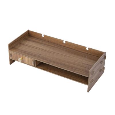 China Viable Luxury Adjustable Wooden Desktop Keyboard Increased Storage Rack for sale