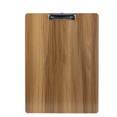 China Wholesale Modern Simple Online School Office Thick Wooden Clipboard with Clip for Storage for sale