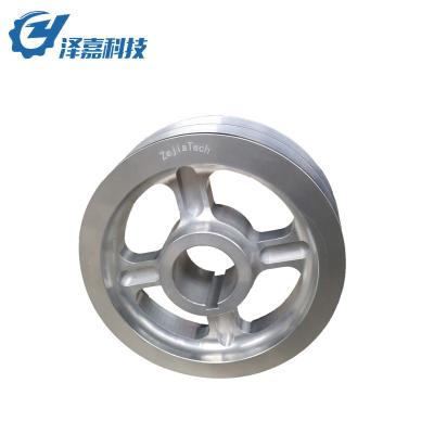 China Building Material Shops Aluminum Alloy Chinese Manufacturer European Standard Pulley With Taper Bushing For Motor for sale