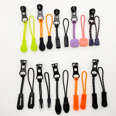 China Nickel Free Selling All Kinds Of Professional Custom Soft Rubber Rope Zipper Puller for sale