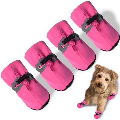 China Viable Paw Protector Dog Shoes, Anti-Slip Dog Boots Pamper Booties With Thoughtful Straps for sale