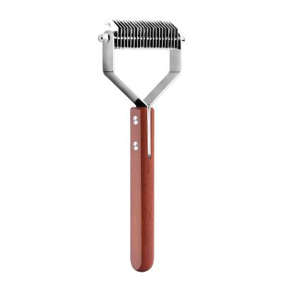 China Viable Pet Hair Shedding Comb Brush Pet Grooming Tools for Cats and Dogs Fur Scratcher Remover for sale