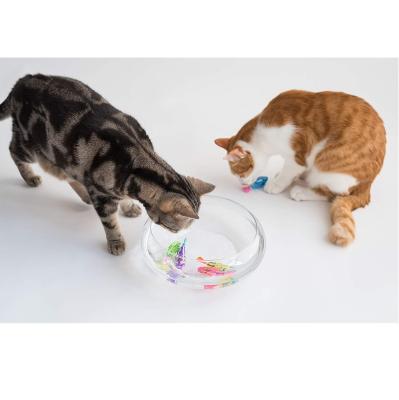 China Cat Interactive Swimming Fish Toy Well Water Cat Toy Play Fishing Indoor Sustainable Pet Toy for sale