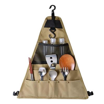 China YY Hot Selling Camping Equipment Organizer Tableware Bag Hanging Organizer for BBQ for sale