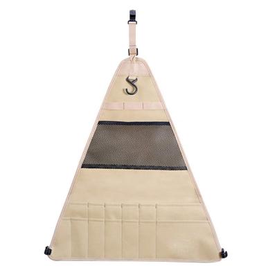 China Outdoor Camping Hanging Gear Organizer YY 2021 Tableware Storage Bag Triangle Storage Bag for sale