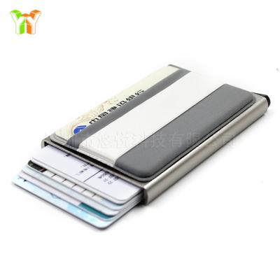 China Eco-friendly Ready Stock Aluminum Box Card Wallet Credit Card Holder Metal Business Name Card Holder for sale