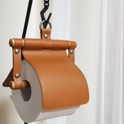 China Leather Box Leather Tissue Dispenser Cover Storage Holder Napkin Case Paper Organizer for sale