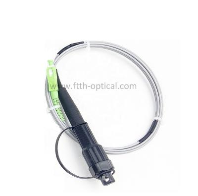 China Network access to user 2 core mode GJXH G657A2 single flat outdoor fibra FTTH drop fiber optic cable with wire messenger 2.00*5.00mm for sale