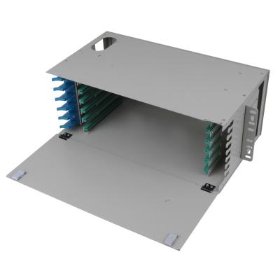 China FTTH/WAN/OPTICAL NETWORK Supply SC/LC FC/ST/LC 1U 2U 24 48 96 144 Fiber Optic Distribution Frame Patch Panel Rack ODF Port Wall Mounted Termination Box for sale