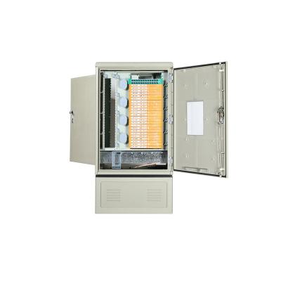 China FTTX Outdoor 576f Fiber Optic Cross Connect Distribution POS Cabinet With Splice Module for sale