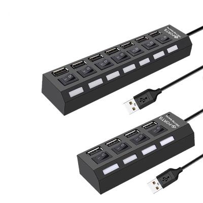 China USB 2.0 Hub USB 2.0 Hub Multi USB Splitter 4/7 Left Multi Extender for PC Computer Accessories USB 2.0 Hub for sale